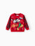 Sudadera polar navideña de Disney Mickey y sus amigos para niño pequeño, color rojo