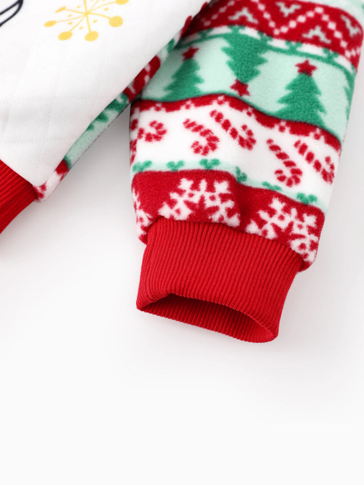 Disney Mickey and Friends Christmas Toddler Girl Fleece Sweatshirt White