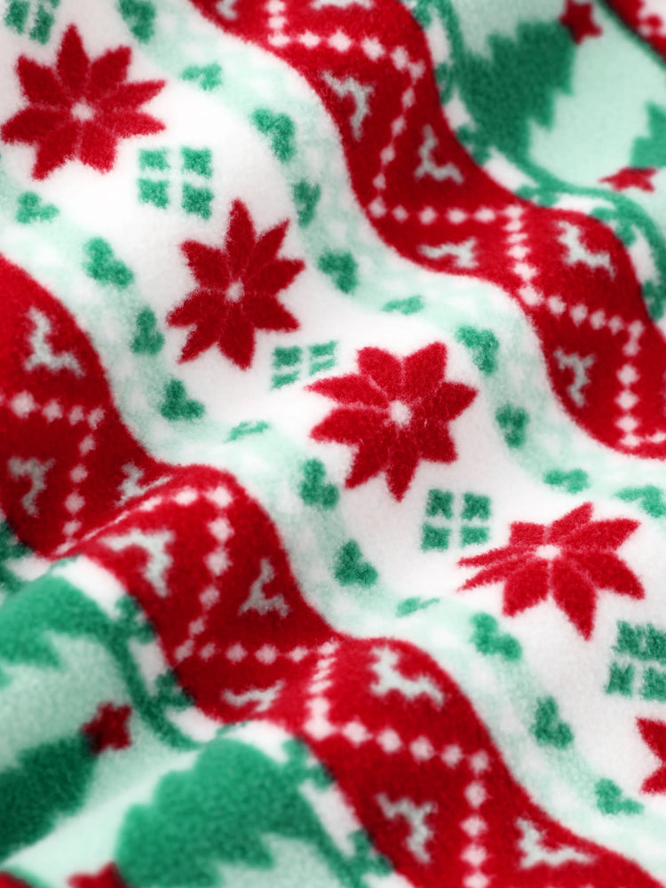 Disney Mickey and Friends Christmas Toddler Girl Fleece Sweatshirt White