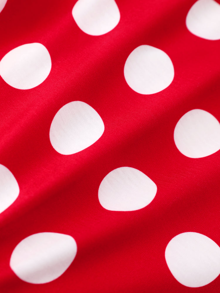 Disney Mickey and Friends Toddler/Kids Girl 2pcs Minnie Tie Longsleeves Top and Leopard Print Flared Pants Set Red