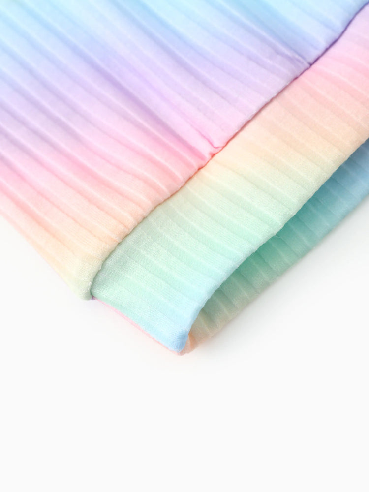 Sudadera con capucha arcoíris multicolor para niña pequeña Dora