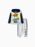 Toy Story Toddler Boy Woody 2pcs Ribbed Cuffs Hooded Sweatshirt and Sweatpants Set Deep Blue