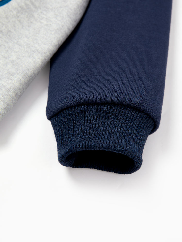 Toy Story Toddler Boy Woody 2pcs Ribbed Cuffs Hooded Sweatshirt and Sweatpants Set Deep Blue