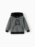 Star Wars Toddler Boy Darth Vader Polar fleece Diagonal-Pocket Hooded Sweatshirt Grey