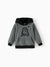 Star Wars Toddler Boy Darth Vader Polar fleece Diagonal-Pocket Hooded Sweatshirt Grey