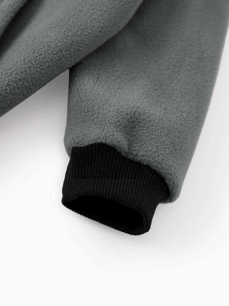 Sudadera con capucha y bolsillo diagonal de polar Darth Vader para niño pequeño de Star Wars, color gris