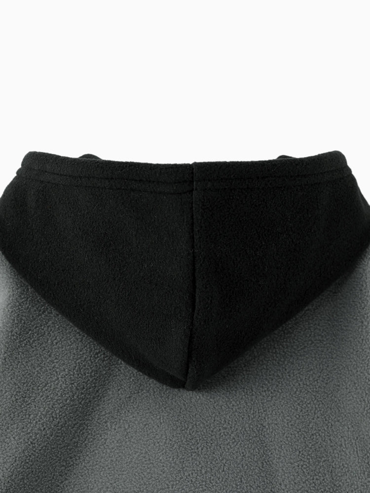 Sudadera con capucha y bolsillo diagonal de polar Darth Vader para niño pequeño de Star Wars, color gris