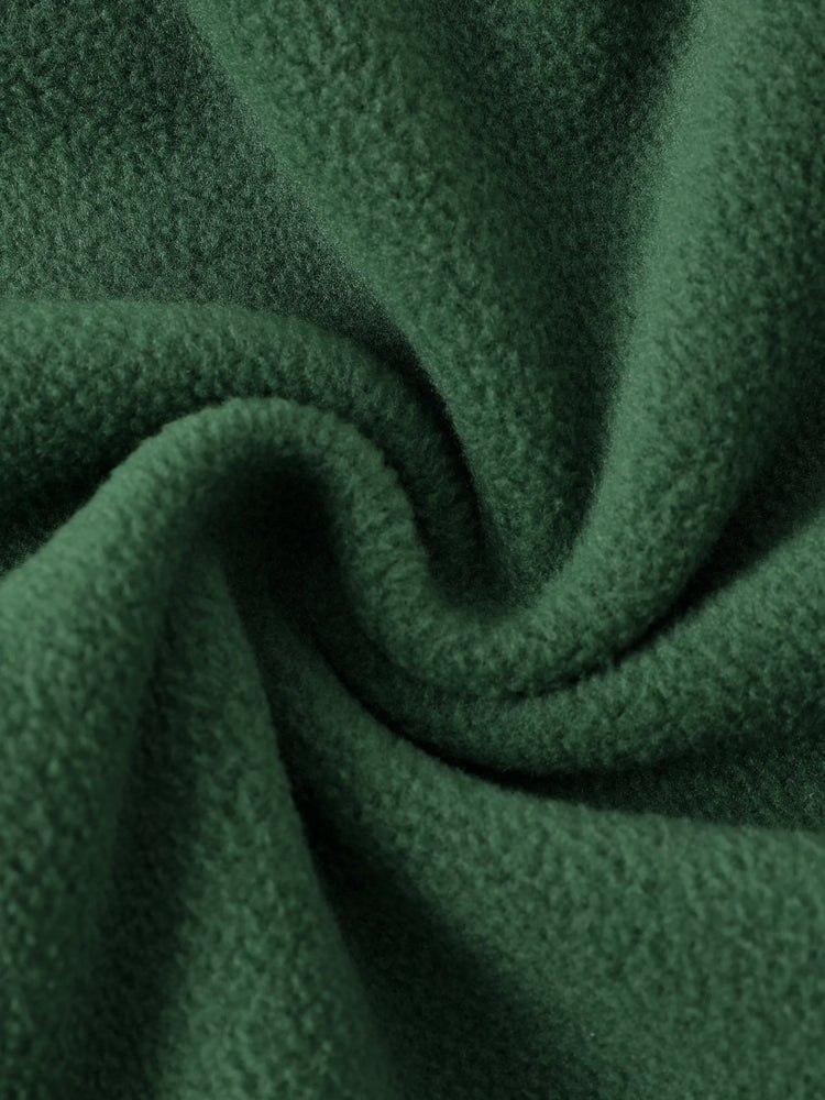 Sudadera con capucha y bolsillos diagonales de polar Grogu para niño pequeño de Star Wars, color verde oscuro