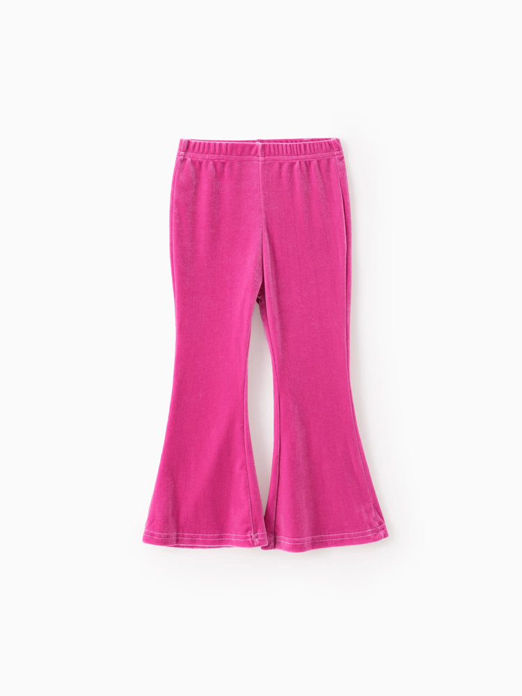 Disney Stitch Toddler/Kids Girl 2pcs Stitch Velvet Fabric Hooded Set Peach Pink