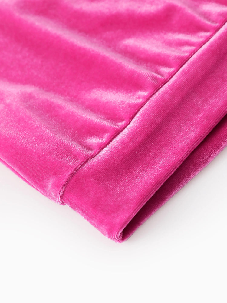 Disney Stitch Toddler/Kids Girl 2pcs Stitch Velvet Fabric Hooded Set Peach Pink