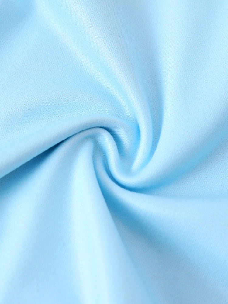 Robe à manches longues en tissu maille à volants Rainbow Dash pour petite fille My Little Pony, bleu clair