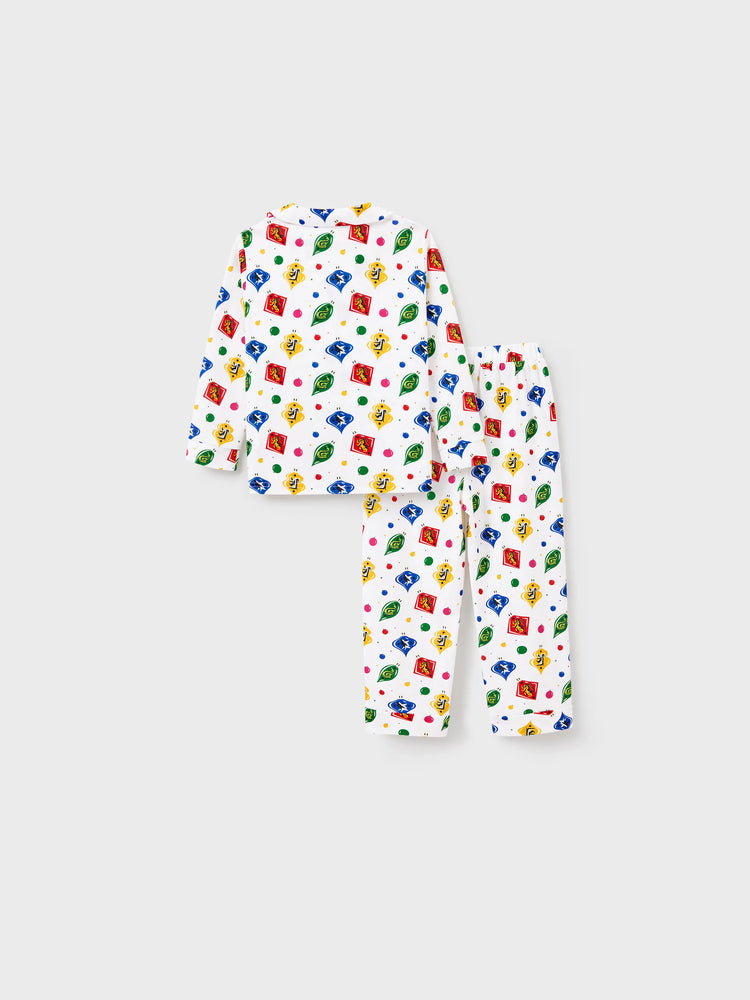 Ensemble pyjama et chemise assortis pour la famille Harry Potter de Noël avec chaussettes de Noël blanches