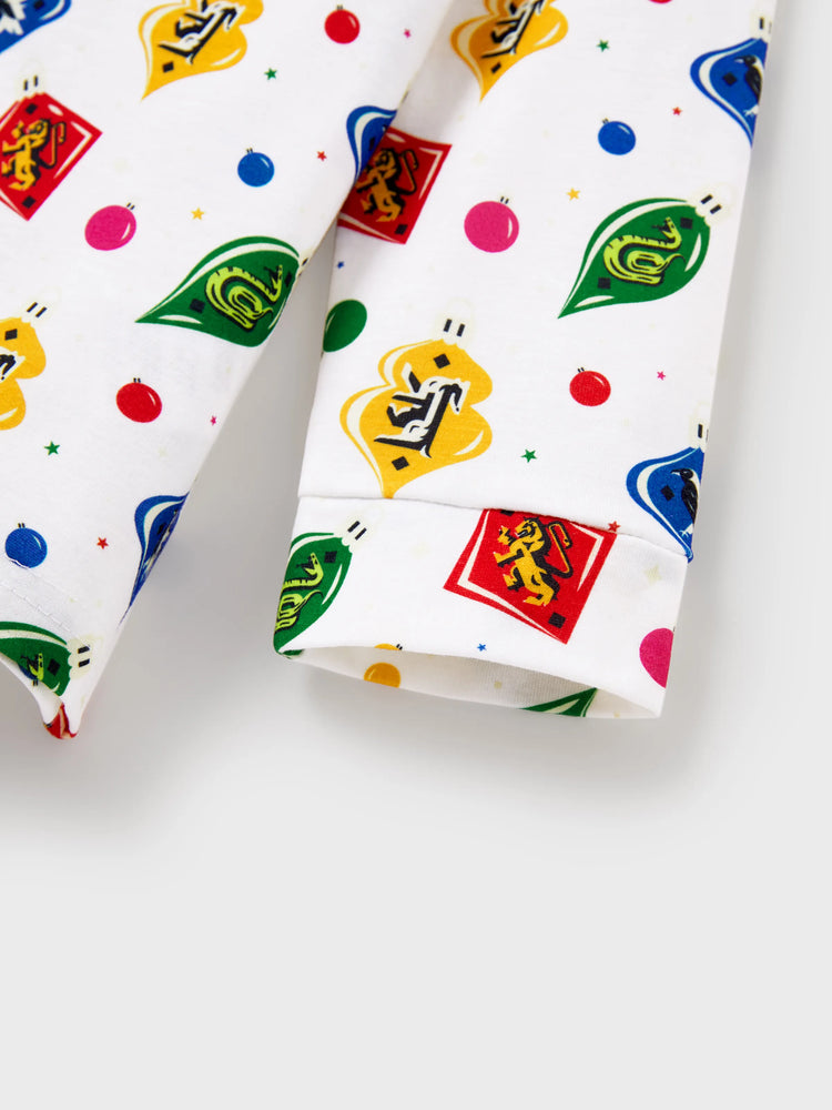 Ensemble pyjama et chemise assortis pour la famille Harry Potter de Noël avec chaussettes de Noël blanches