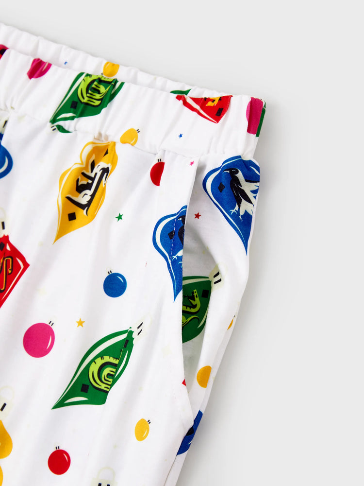 Ensemble pyjama et chemise assortis pour la famille Harry Potter de Noël avec chaussettes de Noël blanches