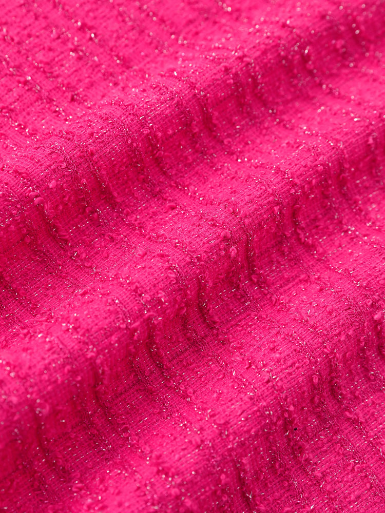 Disney Mickey and Friends Toddler/Kids Girl Minnie Mouse Embroidery Patch Pockets Dress Hot Pink