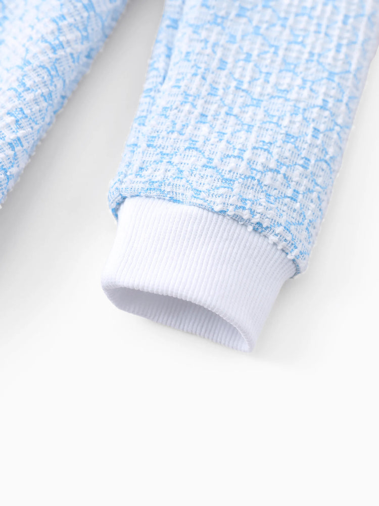 Disney Frozen Toddler/Kids Girl Elsa Embroidered Decorative Button Dress Light Blue