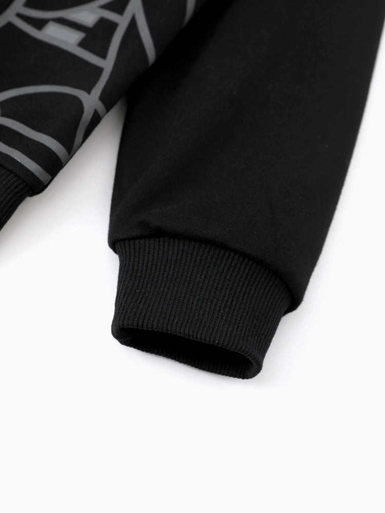 Star Wars Toddler/Kids Boy Grogu Knit Fabric Zip-up Hoodie Jacket Black