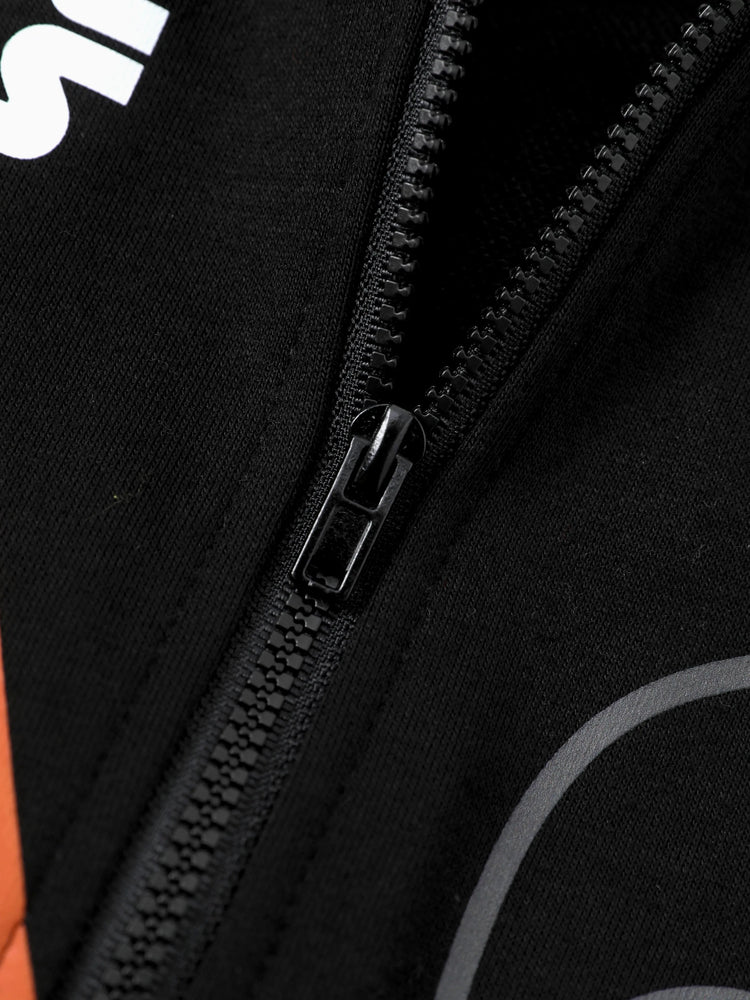 Star Wars Toddler/Kids Boy Grogu Knit Fabric Zip-up Hoodie Jacket Black