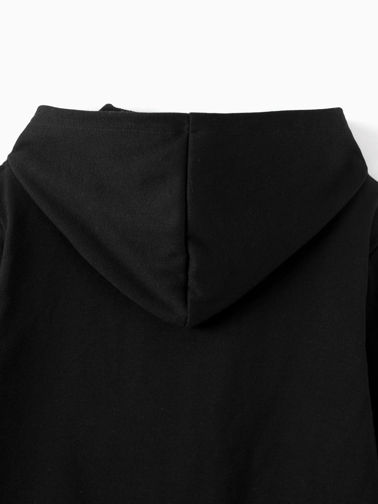 Star Wars Toddler/Kids Boy Grogu Knit Fabric Zip-up Hoodie Jacket Black