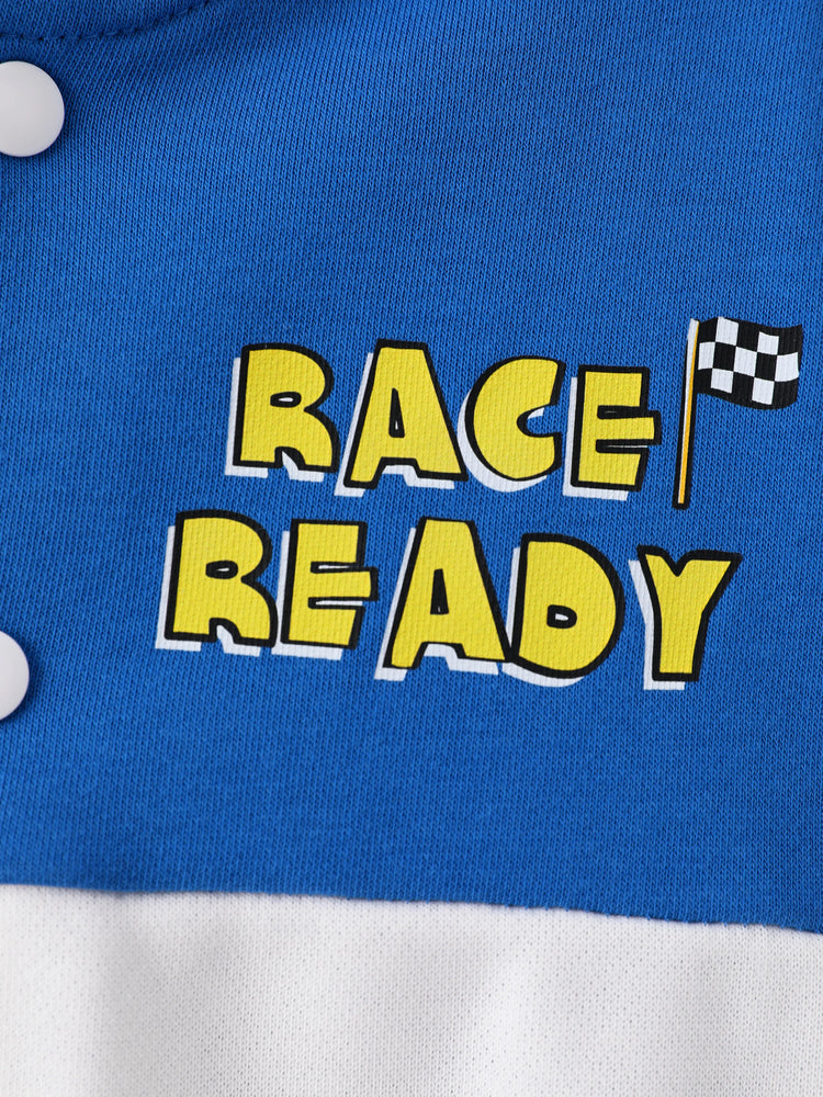 Cars Toddler Boy Lightning McQueen Ramirez Snap-button Knit Fabric Bomber Jacket Blue