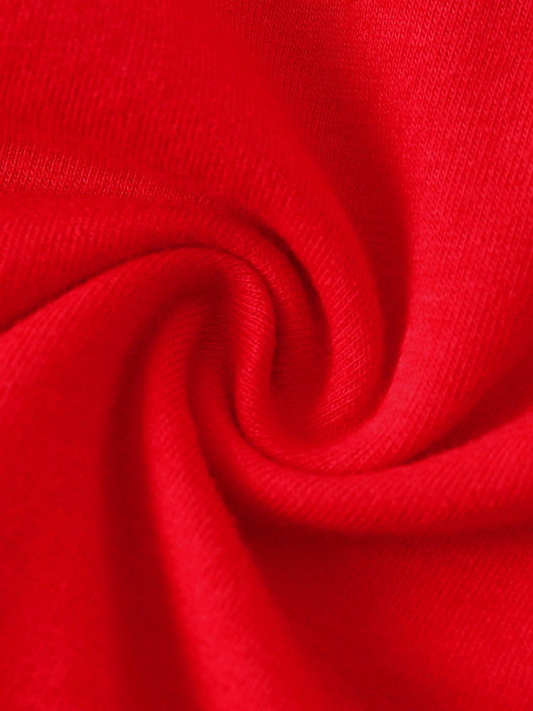 Vestido navideño de la Patrulla Canina para niña pequeña, con mangas abullonadas, rojo, de Chase, Marshall, Rubble y Skye