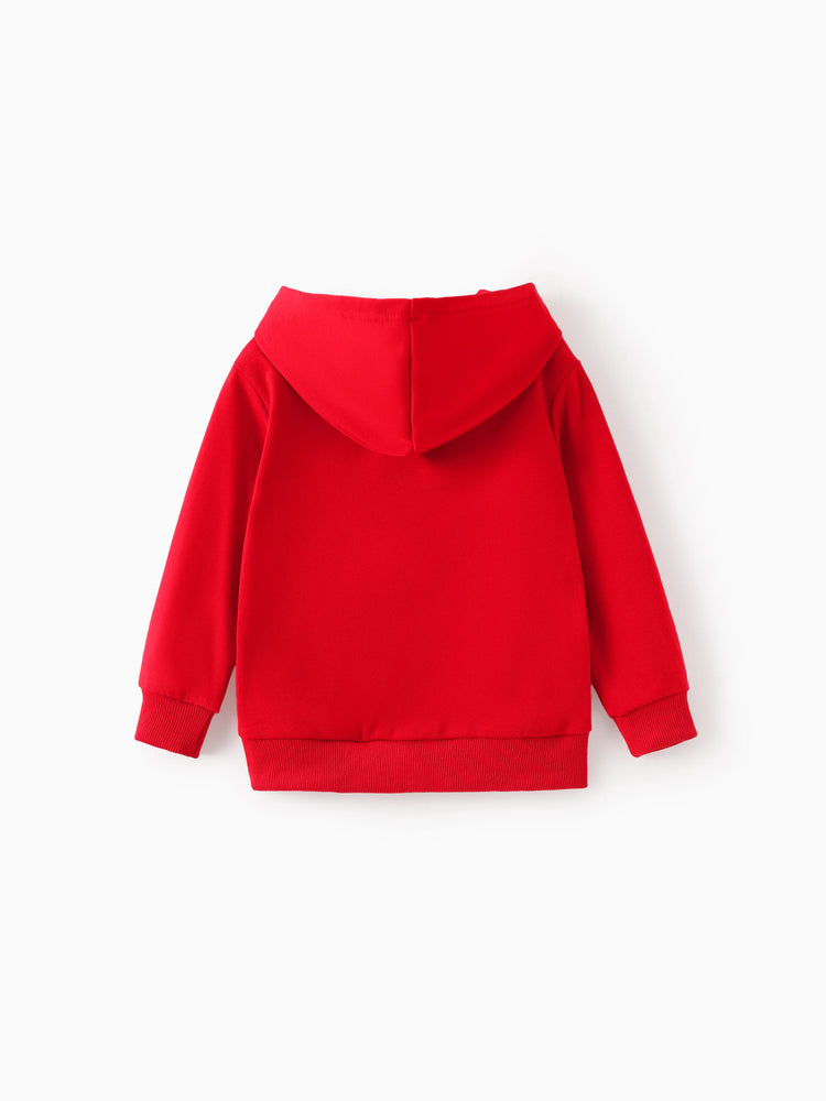 Hot Wheels Toddler/Kids Boy Kangaroo Pocket and Ribbed Cuffs Hoodie Red