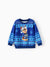 Sweat-shirt bleu pour tout-petits garçons/filles de la Pat' Patrouille, motif flocon de neige et poursuite de Noël Fair Isle