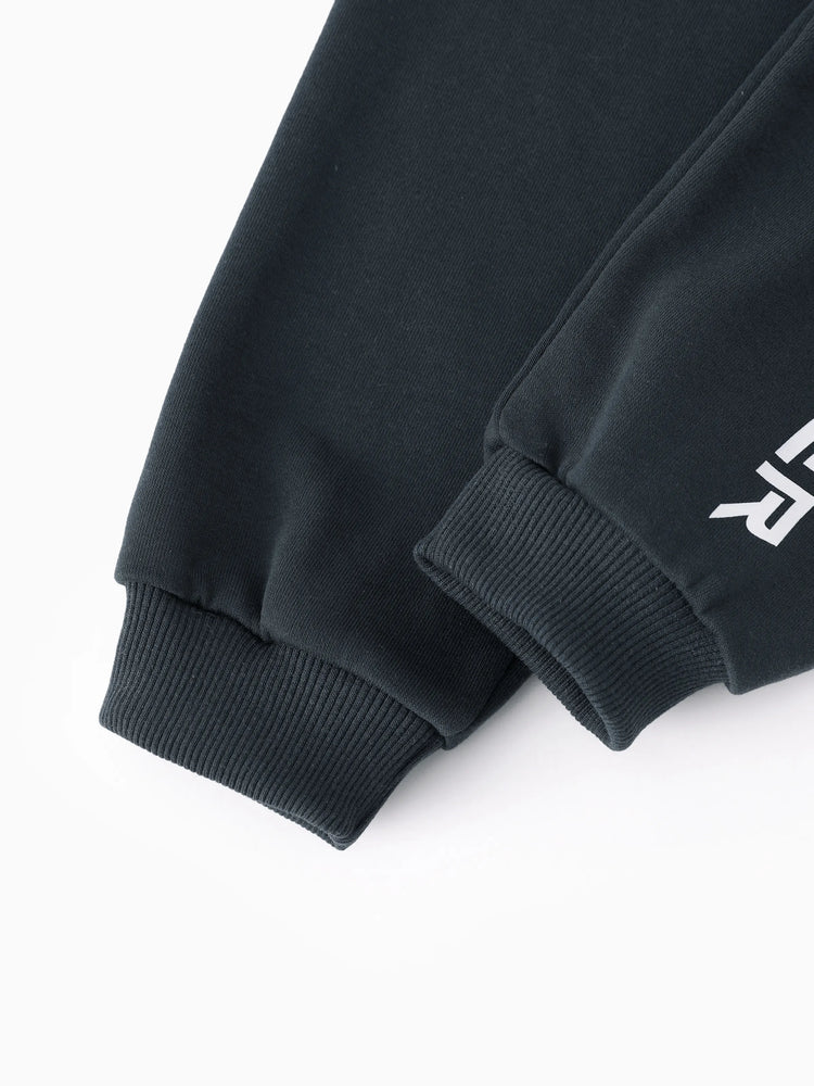 Marvel Toddler/ Kid Boy 2pcs Blac Panther Costume Sweatshirt and Pants Set with Built-in Mask Dark Grey