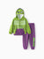 Marvel Toddler/ Kid Boy 2pcs Green Hulk Costume Sweatshirt and Pants Set with Built-in Mask Green