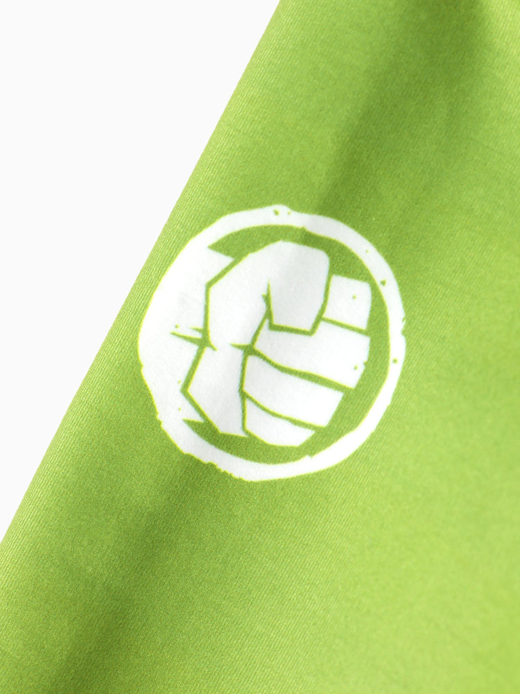 Marvel Kleinkind / Kind Junge 2pcs Superheld Kostüm Sweatshirt und Hosen Set mit eingebauter Maske grün