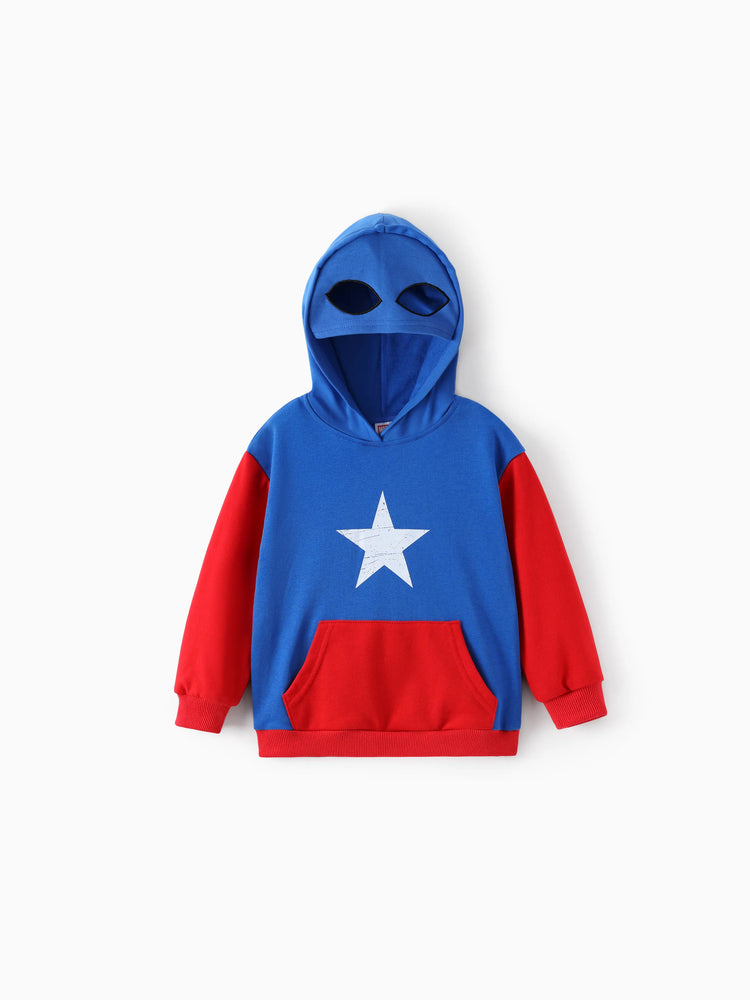 Marvel Kleinkind / Kind Junge 2pcs Superheld Kostüm Sweatshirt und Hosen Set mit eingebauter Maske grau