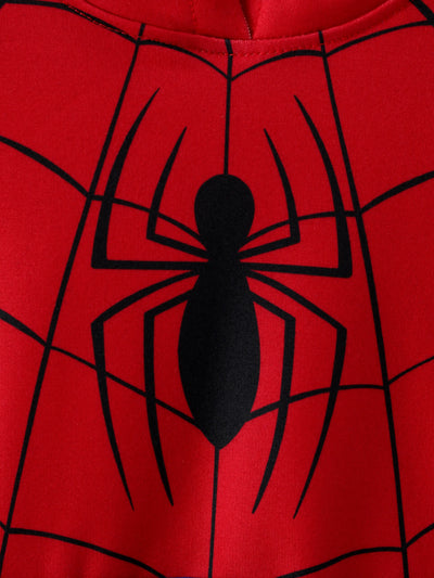 Marvel Toddler/ Kid Boy 2pcs Spider-Man Costume Sweatshirt and Pants Set with Built-in Mask Blue