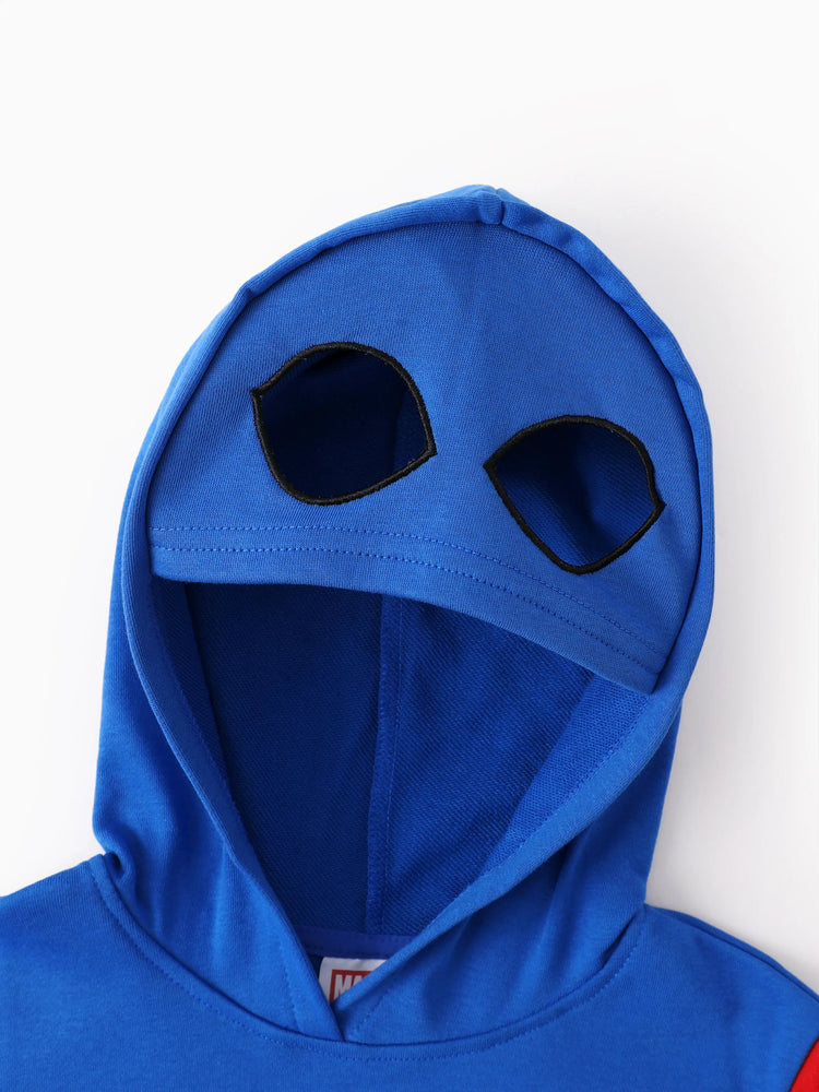 Marvel Kleinkind / Kind Junge 2pcs Superheld Kostüm Sweatshirt und Hosen Set mit eingebauter Maske grau