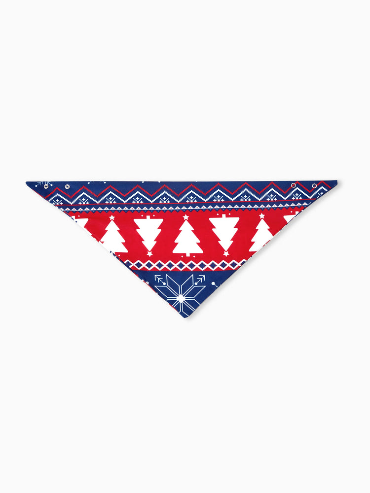 Christmas Matching Family Pajamas Set 3D Reindeer Hooded Allover Snowflake Print Red and Blue Onesie PJS with Christmas Socks Red-2