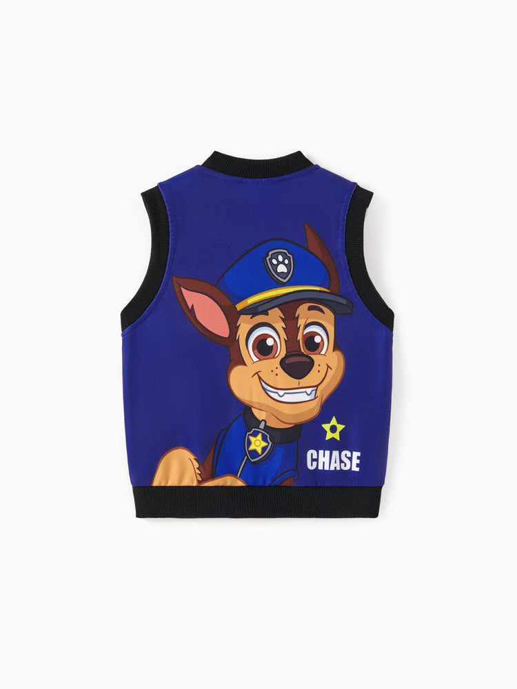 Gilet imprimé Chase pour tout-petit garçon de la Pat' Patrouille, 1 pièce, bleu foncé