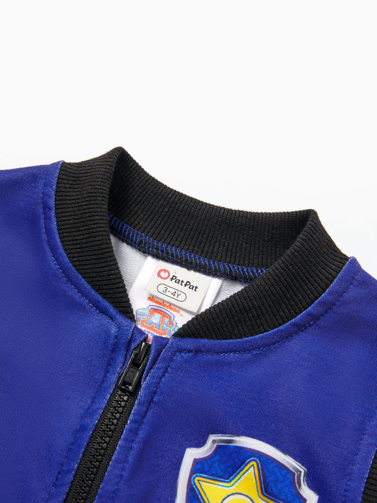 Gilet imprimé Chase pour tout-petit garçon de la Pat' Patrouille, 1 pièce, bleu foncé