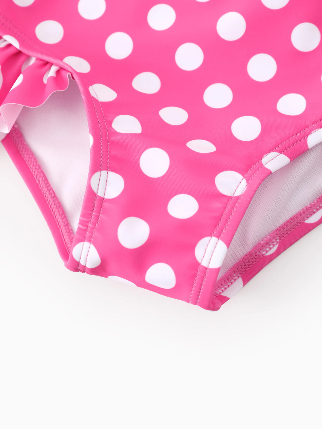 Disney Mickey & Friends 2-teiliges Bade-Set für Kleinkind/Mädchen mit Minnie Mouse – UV-Schutz UPF50+, Rüschen-Bikini in Pink
