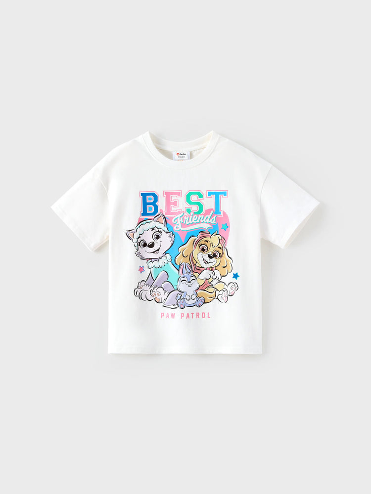 PAW Patrol Toddler Girl 2pcs Skye & Everest Cotton Top and Printed Leggings Set White