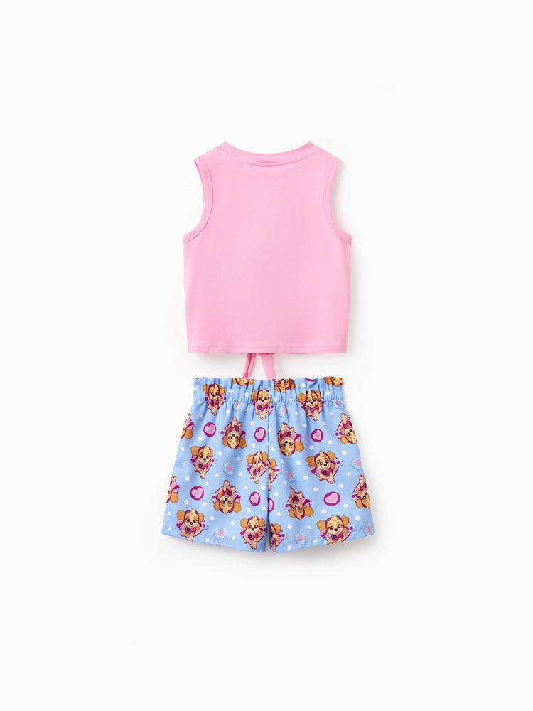 PAW Patrol Toddler Girl 2pcs Skye Cotton Top and Shorts Set  Pink
