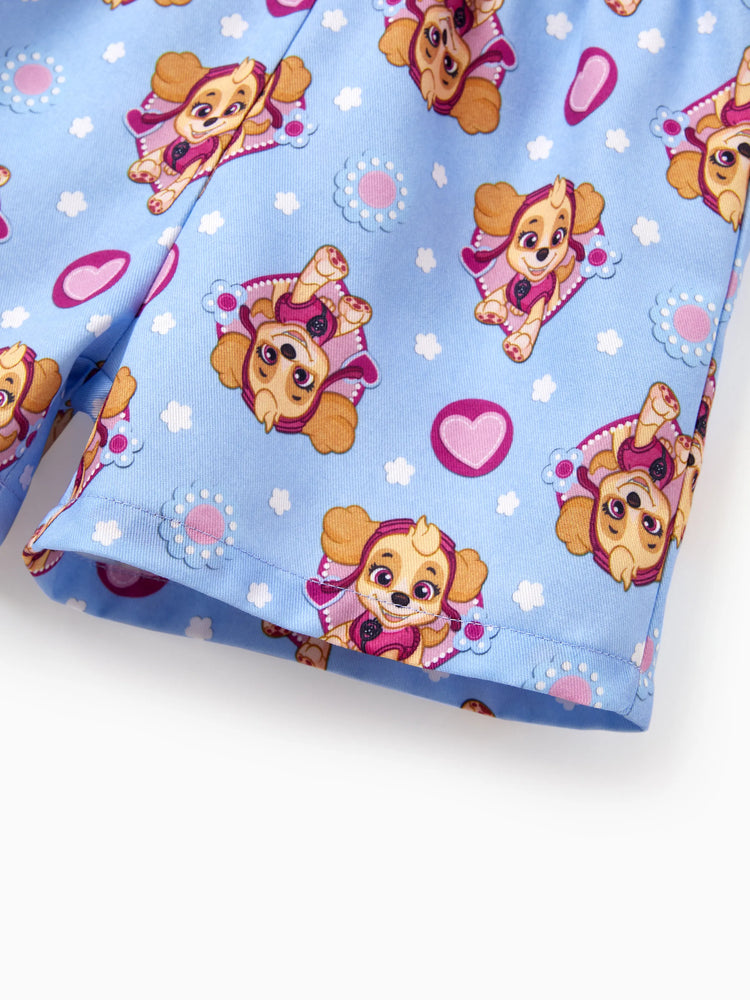PAW Patrol Toddler Girl 2pcs Skye Cotton Top and Shorts Set  Pink