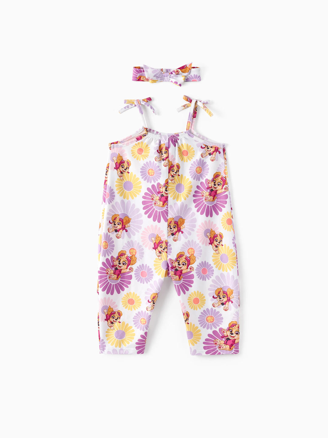 PAW Patrol Mamelucos para Niña Pequeña Skye con Estampado Floral Rosa Fucsia