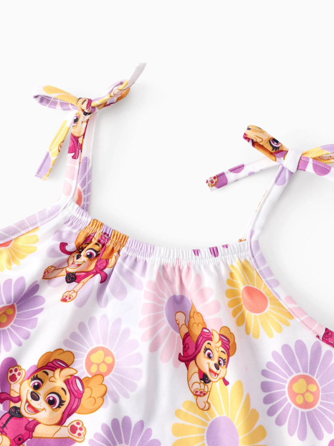 PAW Patrol Mamelucos para Niña Pequeña Skye con Estampado Floral Rosa Fucsia