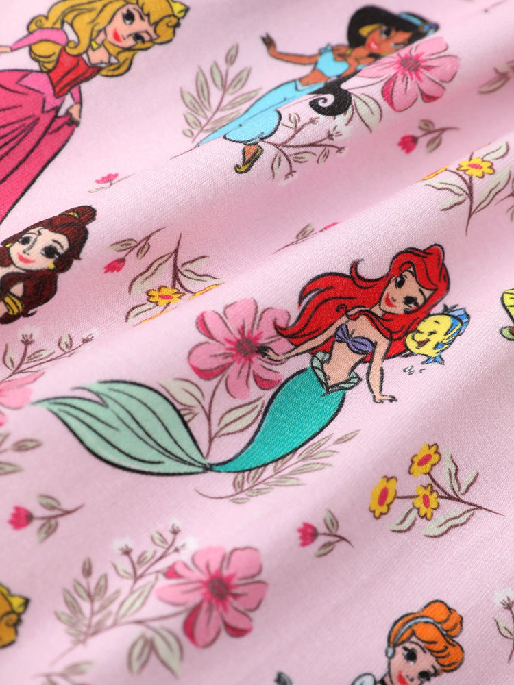 Disney Princess Baby Girl Bamboo 2-Pack Dress and Romper Set Hot Pink