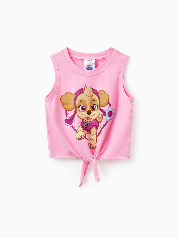 PAW Patrol Toddler Girl 2pcs Skye Cotton Top and Shorts Set  Pink