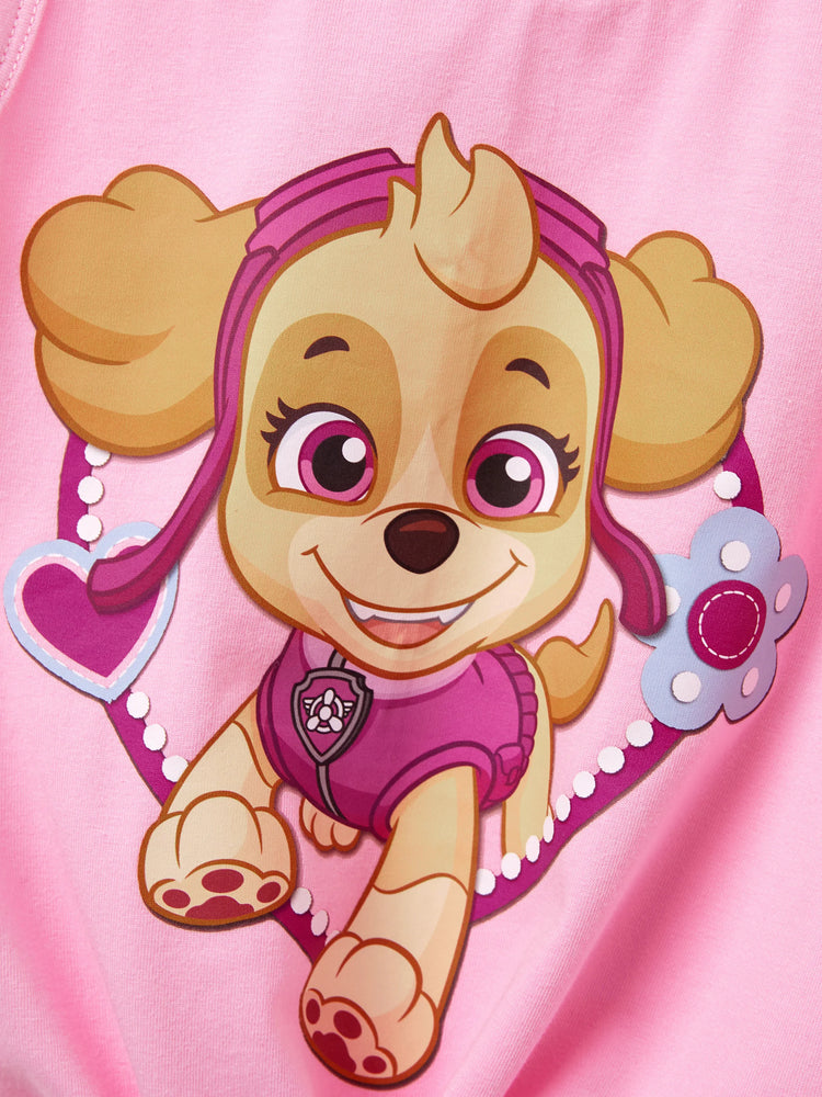 PAW Patrol Toddler Girl 2pcs Skye Cotton Top and Shorts Set  Pink