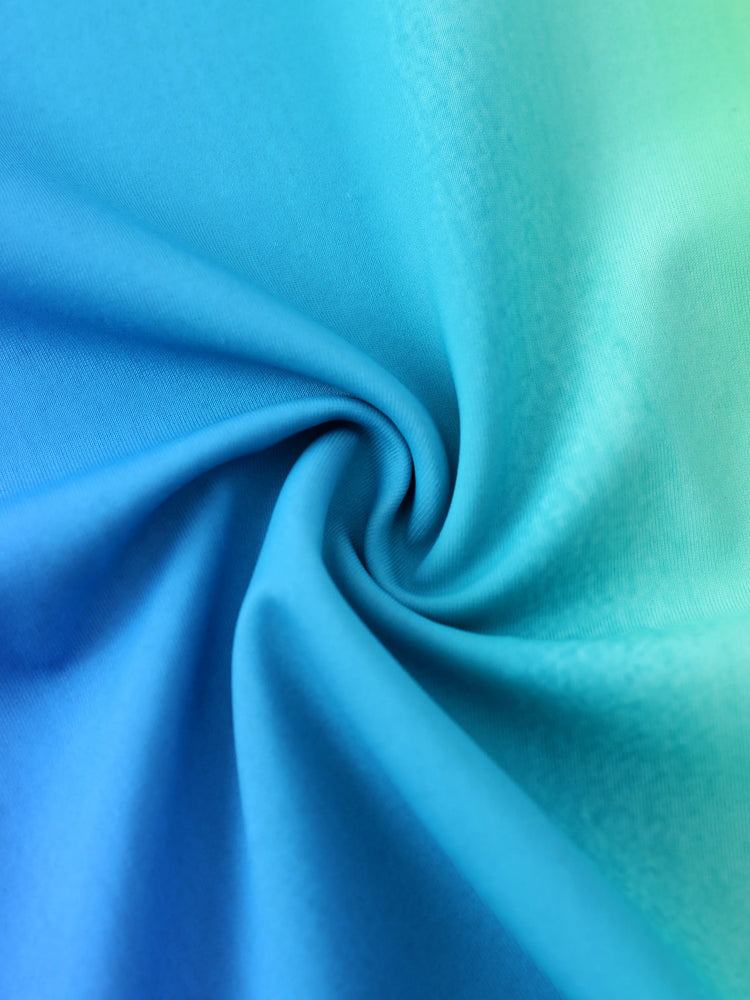 SpongeBob SquarePants Toddler/Kid Boy 2pcs Ocean-themed Print Tops and Trunks Swimsuit  Blue