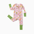 Kids Baby / Girl Bamboo Pajamas With Childlike Print (Snug-Fitting) Peach  Pink