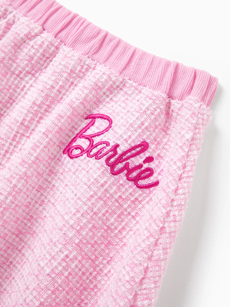 Barbie Toddler/Kid Girl 2pcs Sweet Secret Button Dress Set Light Pink