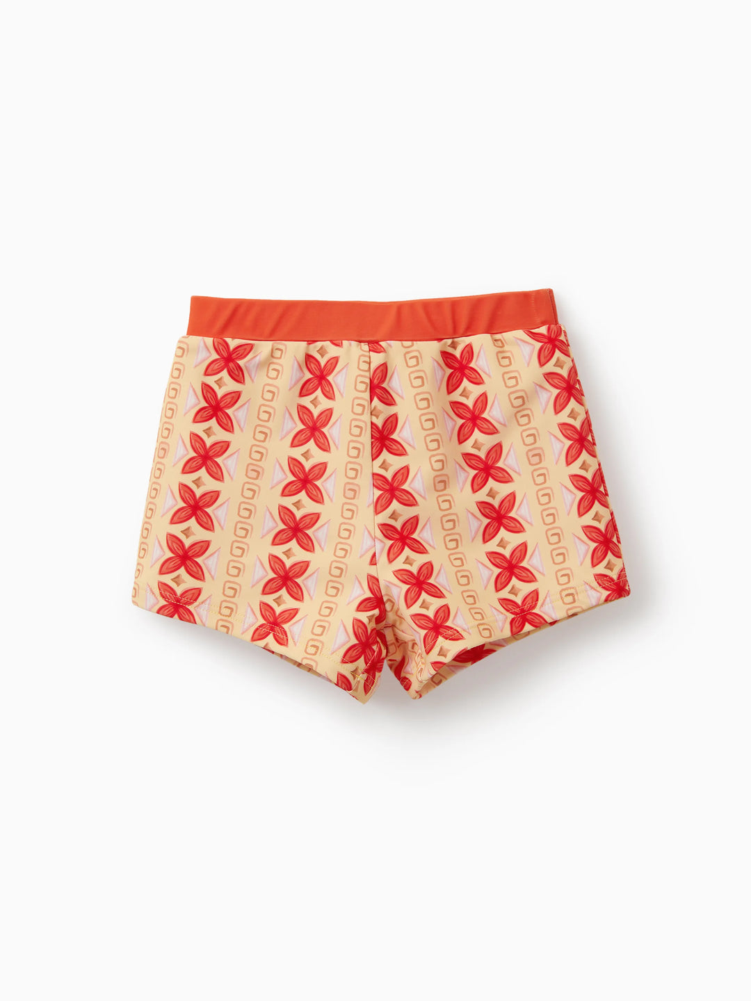 Disney Princess Toddler/Kid Girl 2pcs Moana UPF50+ Floral Print Top and Trunks Swimsuit Set Orange