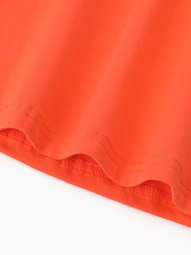 Star Wars Father's Day Matching Family Mandalorian & Grogu Cotton Tee Orange red